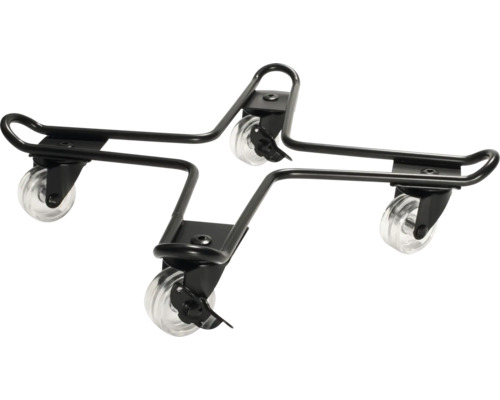 Wagner System Stahl x 33 x 7 cm schwarz Transportroller mit Rollen
