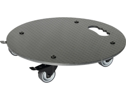 Wagner System Verbundwerkstoff x 38 x 7,5 cm schwarz Möbelroller mit Griffloch und Bremsen