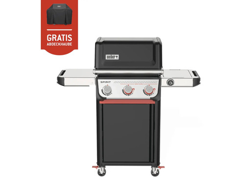 Gasgriller Weber Spirit E-325 schwarz mit 3 Brenner und Seitenbrenner