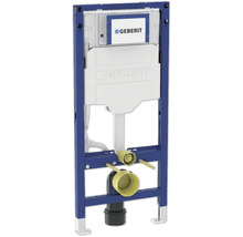 Geberit Spülkasten mit blauem Montagerahmen