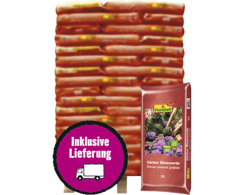 Gärtner Blumenerde FloraSelf Select 126x5 L (= 0,63 m³) Palette inkl. Lieferung Gärtner Blumenerde FloraSelf Select 126x5 L (= 0,63 m³) Palette inkl. Lieferung
