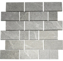 Mosaikfliese aus Naturstein in rechteckiger Form