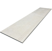 Feinsteinzeug Stufenfliese Mirava Narvik silver 30x120 cm matt rektifiziert