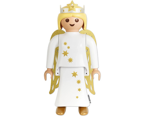 Dekofigur Lechuza XXL Engel Noella Kunststoff H 60 cm Playmobil Weihnachtsengel Figur mit Krone und Flügeln