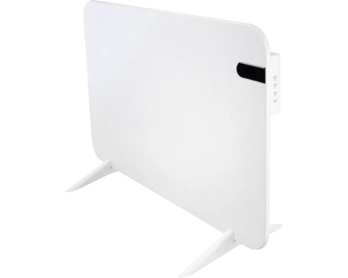 Infrarot-Heizpaneel E2 Alea M 50x90 cm 480 Watt inkl. Fernbedienung und Standfüße Flacher, weißer Heizkörper mit Standfüßen