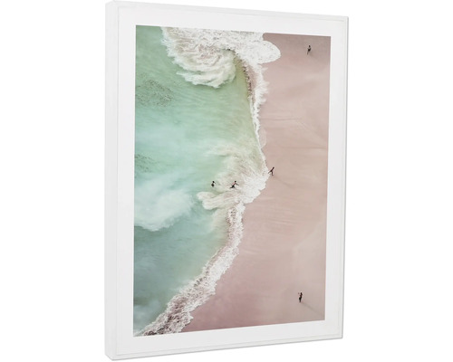Gerahmtes Wandbild mit Strand und Meer