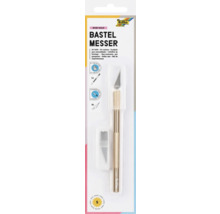 Bastelmesser in Roségold mit fünf Klingen