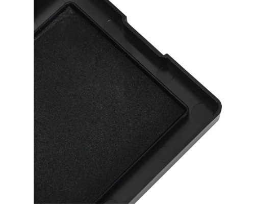 Stempelkissen in schwarzer Kunststoffhalterung