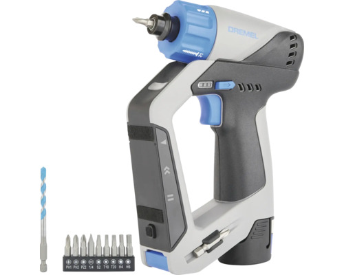Dremel Akku-Bohrschrauber mit Bit- und Bohrersatz