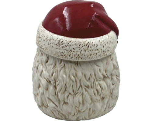 Santa Claus Vorratsglas mit Bart und roter Mütze