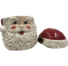 Santa Claus Keksdose mit abnehmbarem Deckel