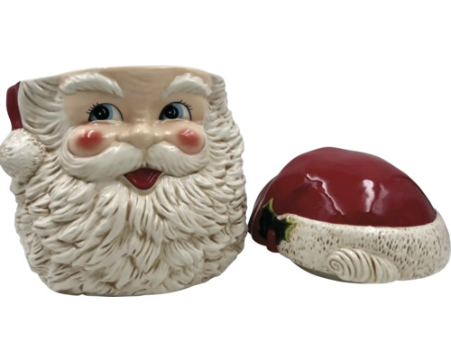 Santa Claus Keksdose mit abnehmbarem Deckel
