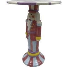 Dekorative Beistelltisch mit Nussknacker-Design