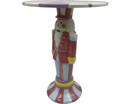Dekorative Beistelltisch mit Nussknacker-Design