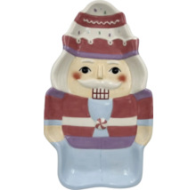 Dekorative Nussknackerfigur aus Keramik