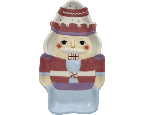 Dekorative Nussknackerfigur aus Keramik