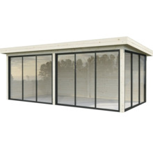 Holz Gartenhaus mit Glasfront