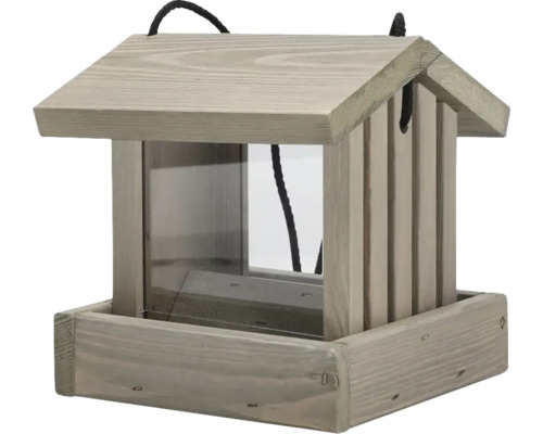 Vogelhaus aus Holz mit Hängeschnur
