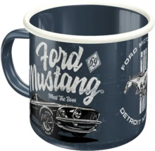 Ford Mustang Emaille Tasse