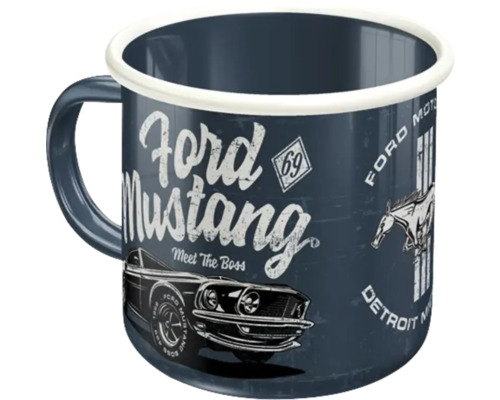 Ford Mustang Emaille Tasse