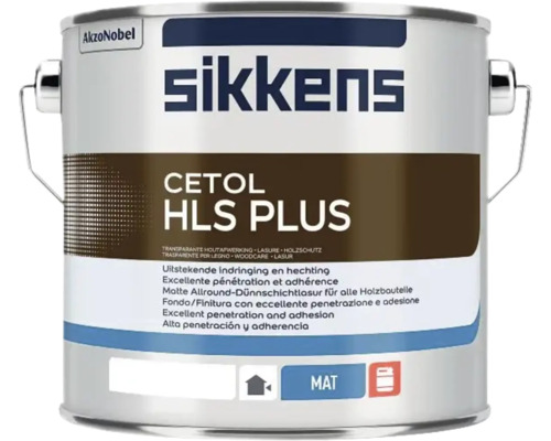 Sikkens Cetol HLS Plus Holzschutzlasur in einem Metallgebinde, matte Dünnschichtlasur für Holzbauteile.