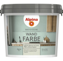 Alpina Logo Bad und Küche Wandfarbe Agave Matt im Farbeimer