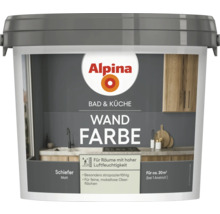 Alpina Bad und Küche Wandfarbe im Eimer