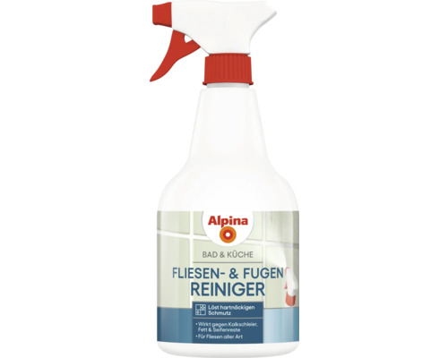Alpina Bad und Küche Fliesen- und Fugenreiniger 500 ml Alpina Fliesen- und Fugen Reiniger in einer Sprühflasche