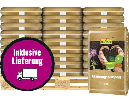 Ursprungskompost FloraSelf Nature Terra Alpin 45x30 L (=1,35 m³) Palette inkl. Lieferung