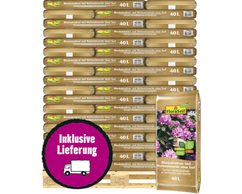 Rhododendron- und Hortensienerde FloraSelf Nature ohne Torf 54x40 L (= 2,16 m³) Palette inkl. Lieferung