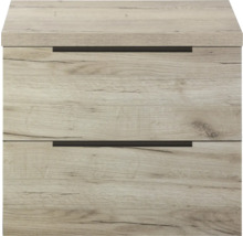 Waschtischunterschrank mit zwei Schubladen in Holzoptik