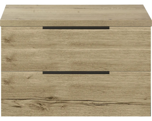 Nachtkonsole aus Holz mit zwei Schubladen