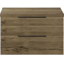 Nachttisch mit zwei Schubladen und Griffleisten