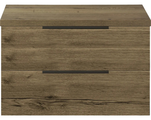 Nachttisch mit zwei Schubladen und Griffleisten