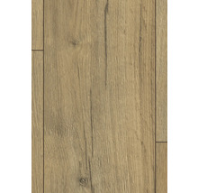 Nahaufnahme von Laminatboden in Holzoptik