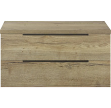 Waschtischunterschrank mit zwei Schubladen in Holzoptik