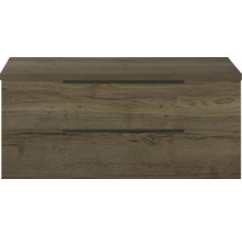 Waschtischunterschrank mit zwei Schubladen in Holzoptik