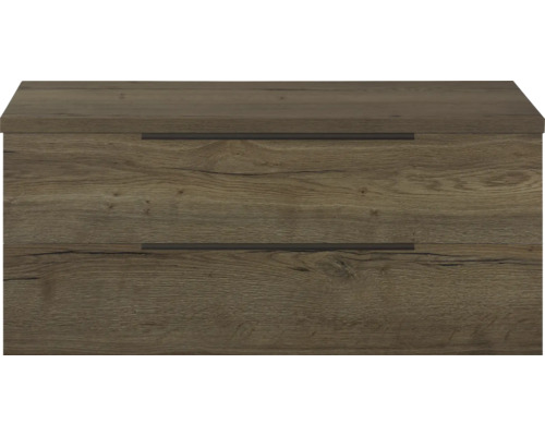 Waschtischunterschrank mit zwei Schubladen in Holzoptik