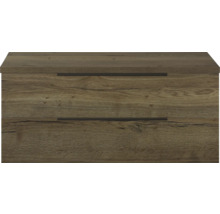 Waschtischunterschrank mit zwei Schubladen in Holzoptik