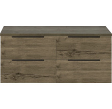 Waschtischunterschrank mit vier Schubladen in Holzoptik