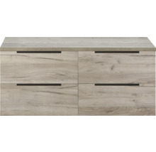 Kommode mit vier Schubladen und Holzoptik