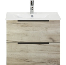 Waschtischunterschrank mit zwei Schubladen und Waschbecken