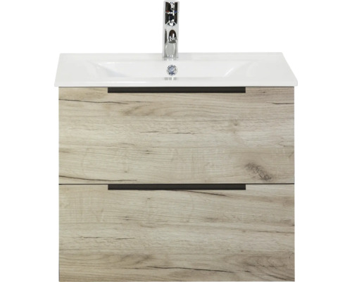 Waschtischunterschrank mit zwei Schubladen und Waschbecken