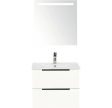 Waschtisch mit Unterschrank und Spiegel mit Beleuchtung