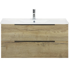 Waschtischunterschrank mit zwei Schubladen und Waschbecken