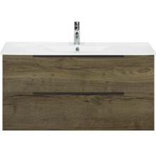 Waschtischunterschrank mit zwei Schubladen und Waschbecken