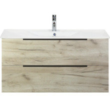 Waschtisch mit zwei Schubladen und einem Waschbecken