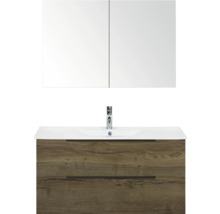 Waschtisch mit Unterschrank und Spiegelschrank für das Badezimmer