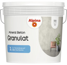 Eimer mit Alpina Mineral Beton Granulat Fassadenfarbe