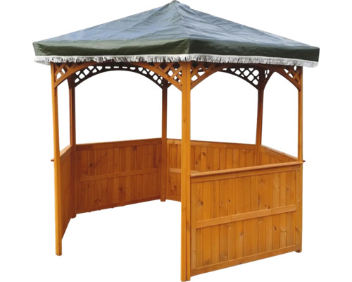 Holzpavillon mit Dach